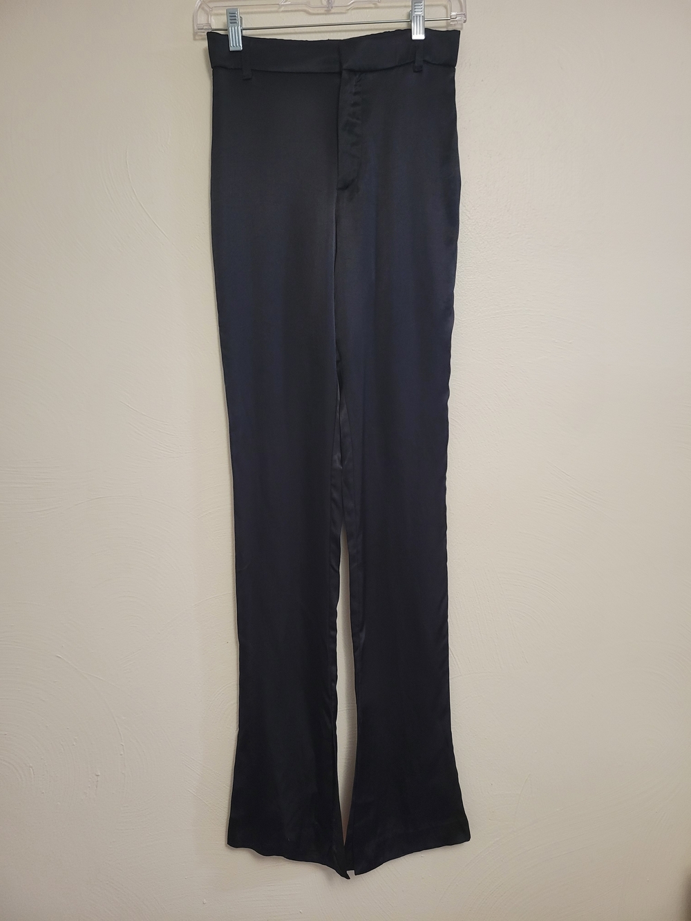 Zara Black Satin Pants Size XS